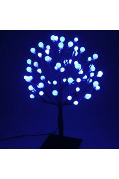 LED-Дерево настольное «Шарики», синее, высота 45см