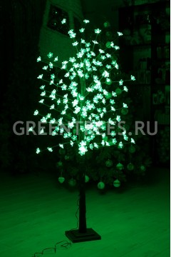 Световое дерево "Сакура" зеленое, высота 1,8м