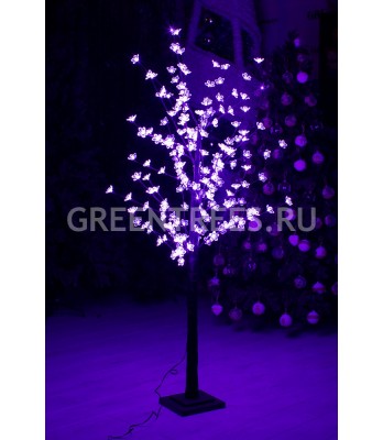 Световое дерево "Сакура" фиолетовое, высота 1,8м